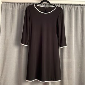 Black dress with quarter length sleeves